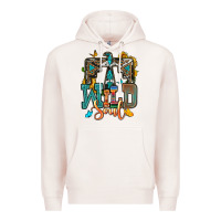 Pale Pink western wild soul Premium Hoodie - OliviaCreatesArt