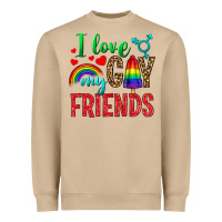 Mushroom I love my gay friends Heavyweight Sweatshirt - NancyCooperArtShop
