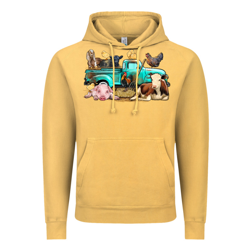Farm Animals Truck Vintage Hoodie by BundleAndBundleShop | Teevron