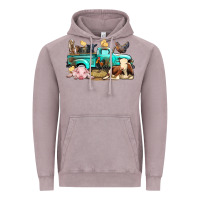 Vintage Zinc Farm Animals Truck Vintage Hoodie - BundleAndBundleShop