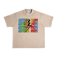 French Oak autism mom lightning bolt Urban Heavy Tee - LillyAllenDesigns
