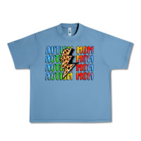 Pebble Blue autism mom lightning bolt Urban Heavy Tee - LillyAllenDesigns