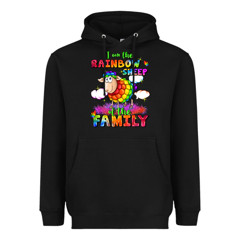 I Am The Rainbow Sheep Of The Family Heavyweight Hoodie by FaDigitalArtStudio | Teevron