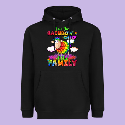 I Am The Rainbow Sheep Of The Family Heavyweight Hoodie Designed By Fadigitalartstudio