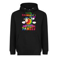 Black I am the rainbow sheep of the family Heavyweight Hoodie - FaDigitalArtStudio