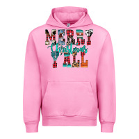 Fuchsia Pink merry christmas y'all Urban Hoodie - CowhideDigitalArt
