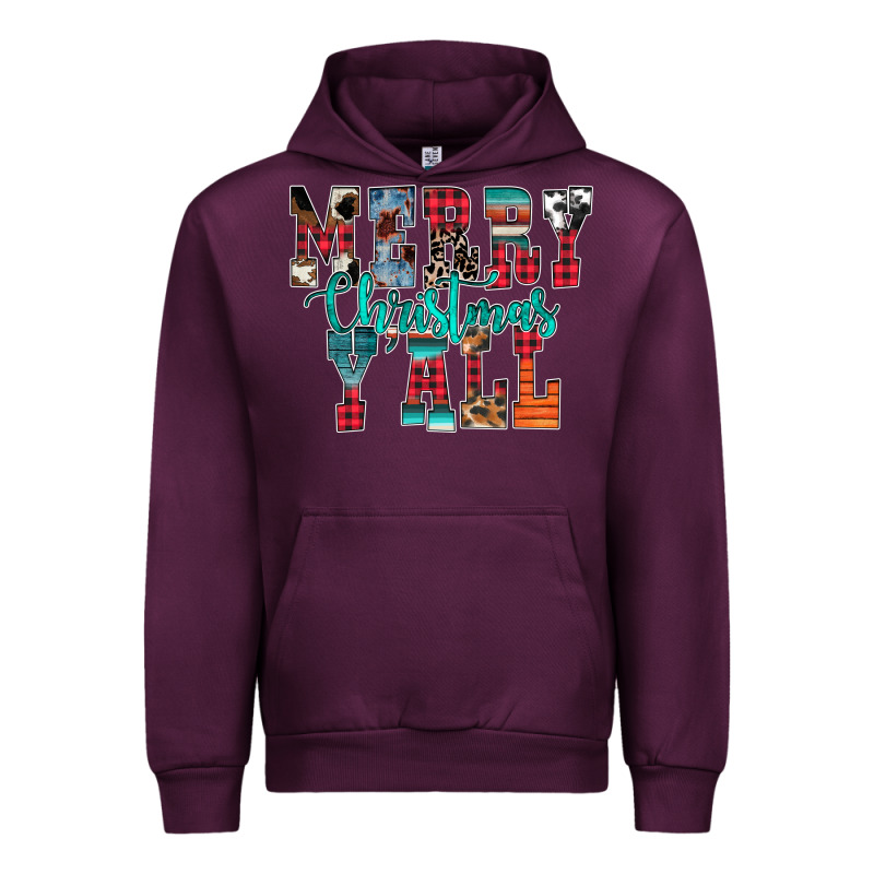 Merry Christmas Y'all Urban Hoodie by CowhideDigitalArt | Teevron