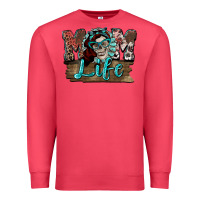 Cardinal Mom life skull Mother's Day Premium Sweatshirt - FaDigitalArtStudio