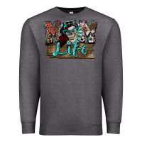Charcoal Heather Mom life skull Mother's Day Premium Sweatshirt - FaDigitalArtStudio