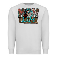 Dove Grey Mom life skull Mother's Day Premium Sweatshirt - FaDigitalArtStudio