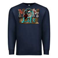 Navy Mom life skull Mother's Day Premium Sweatshirt - FaDigitalArtStudio