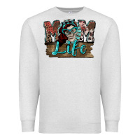 Oatmeal Heather Mom life skull Mother's Day Premium Sweatshirt - FaDigitalArtStudio