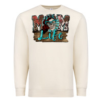 Sandshell Mom life skull Mother's Day Premium Sweatshirt - FaDigitalArtStudio