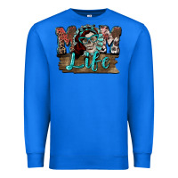 True Royal Mom life skull Mother's Day Premium Sweatshirt - FaDigitalArtStudio