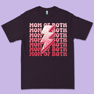 Mom Of Both Girls Premium Tee Designed By Maliassmallbusiness