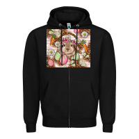 Black Easter Bunny tumbler Easter Day Zipper Hoodie - HowdyJamesFarm