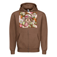 Chestnut Easter Bunny tumbler Easter Day Zipper Hoodie - HowdyJamesFarm