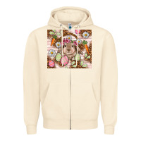 Sandshell Easter Bunny tumbler Easter Day Zipper Hoodie - HowdyJamesFarm
