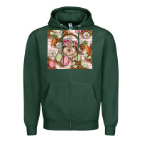 Sports Green Easter Bunny tumbler Easter Day Zipper Hoodie - HowdyJamesFarm