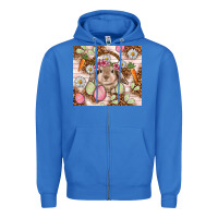 True Royal Easter Bunny tumbler Easter Day Zipper Hoodie - HowdyJamesFarm