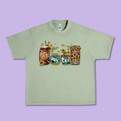 Sunflower Gemstone Coffee Urban Heavy Tee Designed By Jahusdesignshop