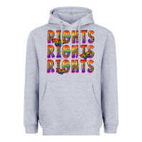 Heather Grey rights rights rights pride Heavyweight Hoodie - FaDigitalArtStudio