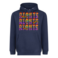 Navy rights rights rights pride Heavyweight Hoodie - FaDigitalArtStudio