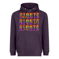 Plum rights rights rights pride Heavyweight Hoodie - FaDigitalArtStudio
