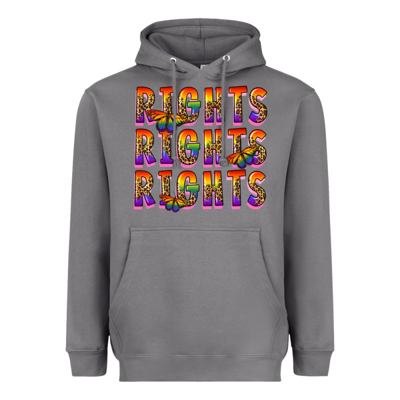 Rights Rights Rights Pride Heavyweight Hoodie by FaDigitalArtStudio | Teevron