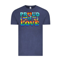 Vintage Denim Lgbtq Proud Of Love Vintage Tee - BundleAndBundleShop