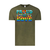 Vintage Olive Lgbtq Proud Of Love Vintage Tee - BundleAndBundleShop