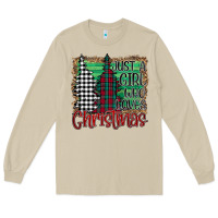 Mushroom Just A Girl Who Loves Christmas Long Sleeve Tee - Bettercallsaul