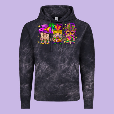 Mardi Gras Gnomies Cakes Flowers And Balloon Vintage Hoodie Designed By Bundleandbundleshop
