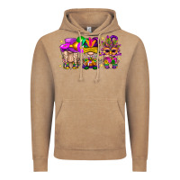 Vintage Coffee Mardi Gras Gnomies Cakes Flowers And Balloon Vintage Hoodie - BundleAndBundleShop