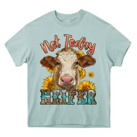 Heifer With Sunflowers Heavy Core Tee | Teevron
