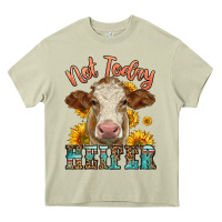 Mossy heifer with sunflowers Heavy Core Tee - LillyAllenDesigns