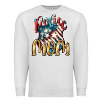 Oatmeal Heather Police mom Mother's Day Premium Sweatshirt - FaDigitalArtStudio