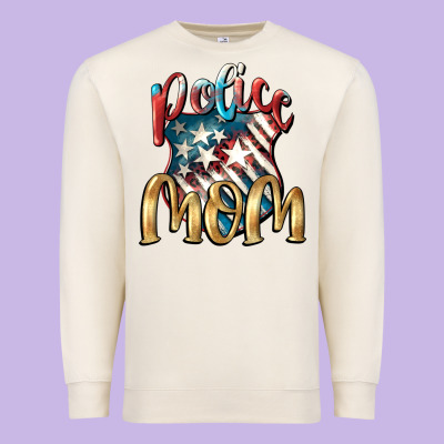 Police Mom Mother's Day Premium Sweatshirt Designed By Fadigitalartstudio