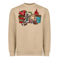 Mushroom Football coffee cups Heavyweight Sweatshirt - NancyCooperArtShop