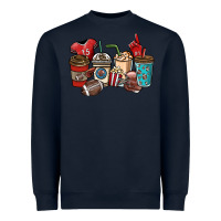 Football Coffee Cups Heavyweight Sweatshirt | Teevron
