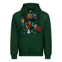 Forest Green winter festive essentials Urban Hoodie - CowhideDigitalArt