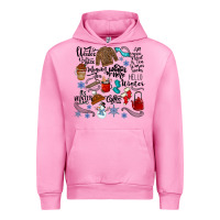 Fuchsia Pink winter festive essentials Urban Hoodie - CowhideDigitalArt