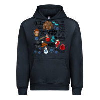 Navy winter festive essentials Urban Hoodie - CowhideDigitalArt