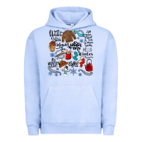 Pigment Grape Ice winter festive essentials Urban Hoodie - CowhideDigitalArt