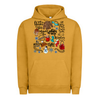 Pigment Peanut Butter winter festive essentials Urban Hoodie - CowhideDigitalArt
