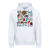 White winter festive essentials Urban Hoodie - CowhideDigitalArt