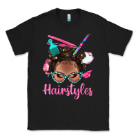 Black Afro Bantu Knots Hairstyles Messy Bun With Clasp Bbs Classic Tee - BundleAndBundleShop
