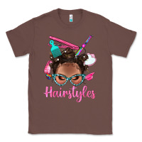 Chestnut Afro Bantu Knots Hairstyles Messy Bun With Clasp Bbs Classic Tee - BundleAndBundleShop