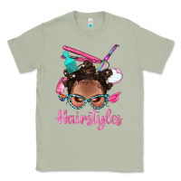 Matcha Afro Bantu Knots Hairstyles Messy Bun With Clasp Bbs Classic Tee - BundleAndBundleShop