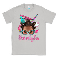 Moon Dust Afro Bantu Knots Hairstyles Messy Bun With Clasp Bbs Classic Tee - BundleAndBundleShop